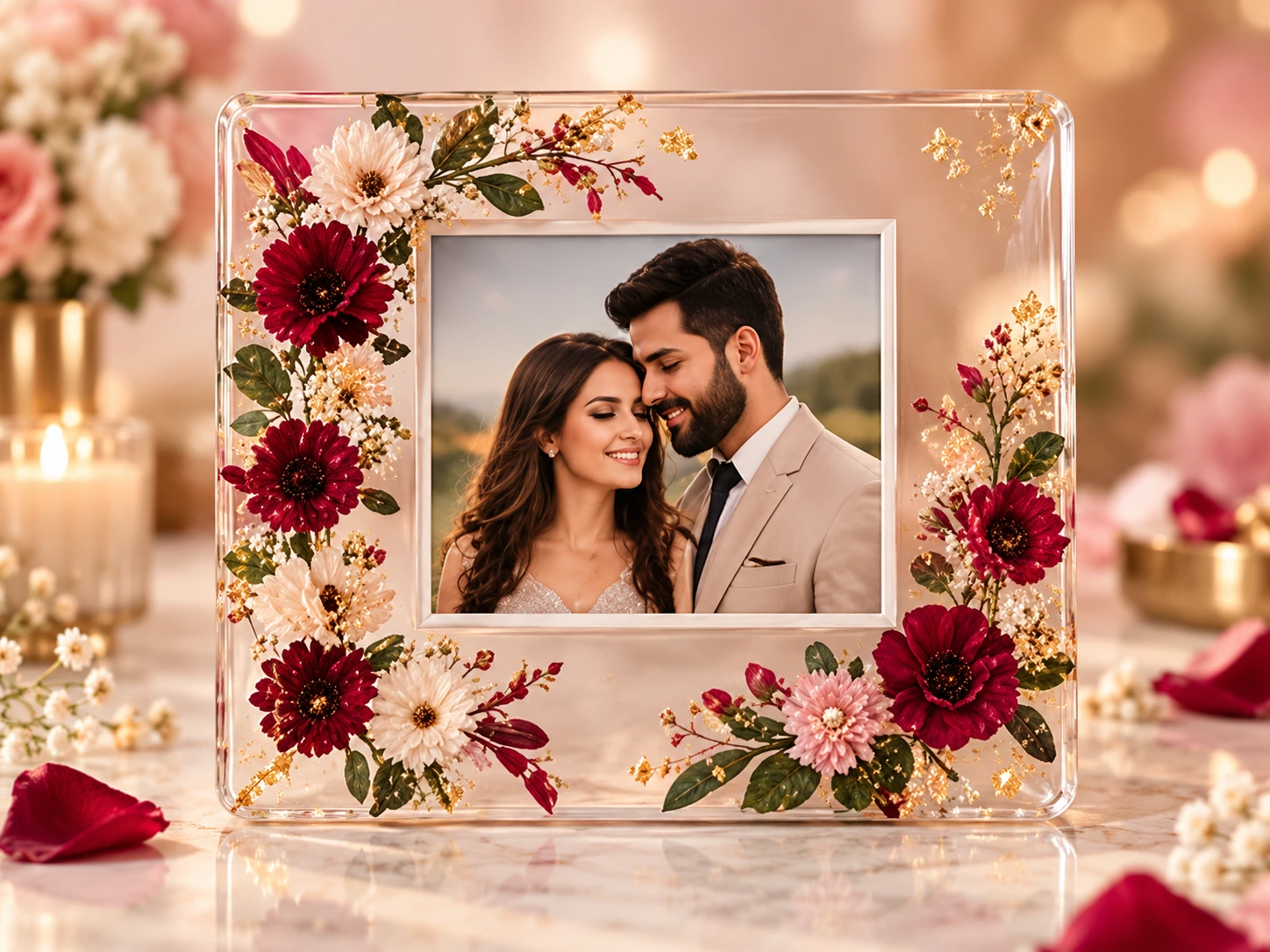 Customized resin photo frame by Pravi Creation