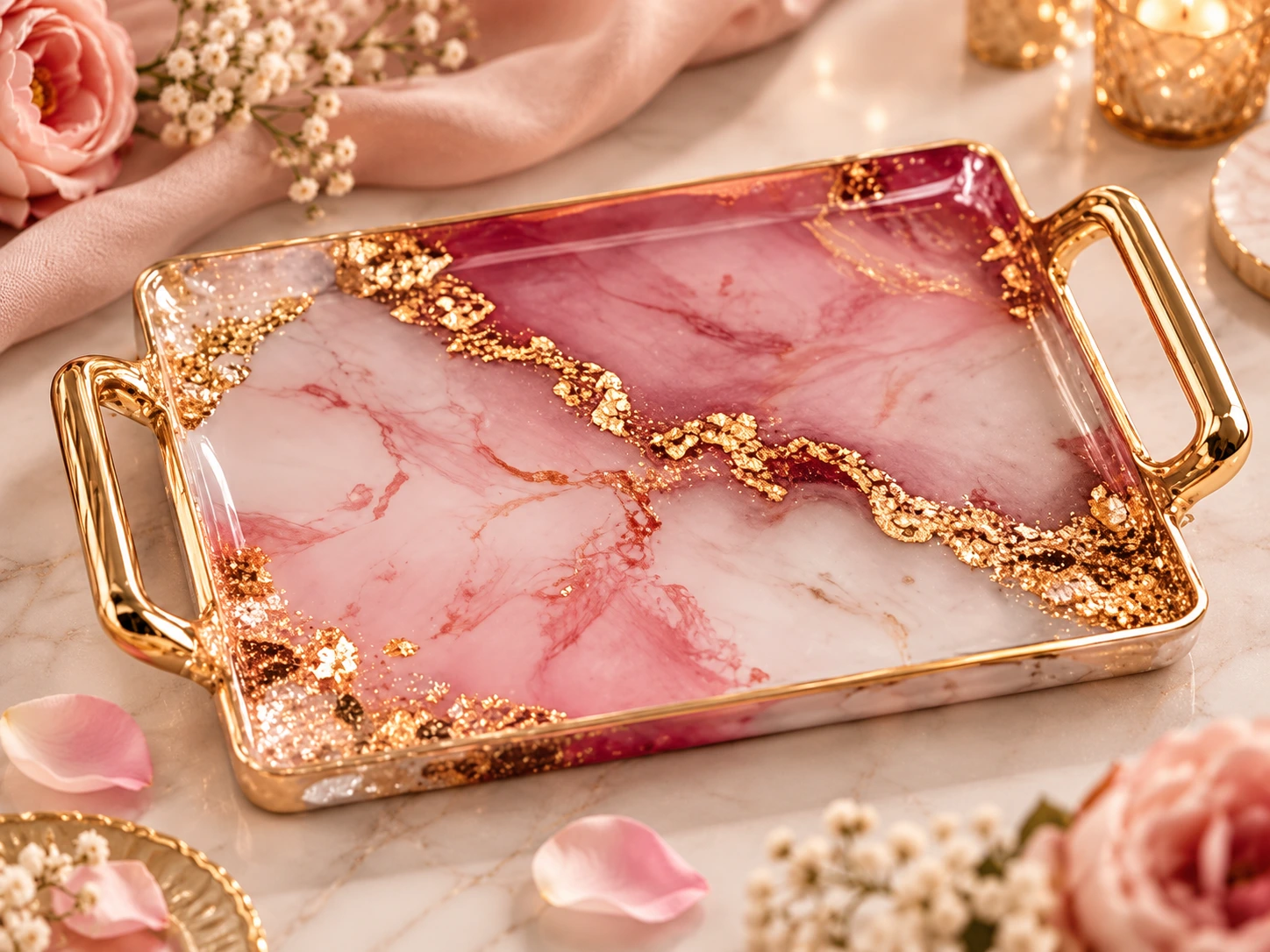 Premium resin trays and platters by Pravi Creation